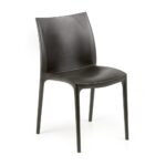 chaise polypropylène noir
